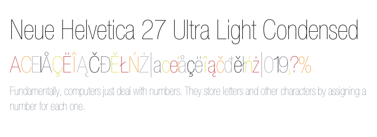 Helvetica Neue Light Free Font